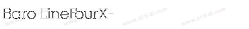 Baro LineFourX字体转换